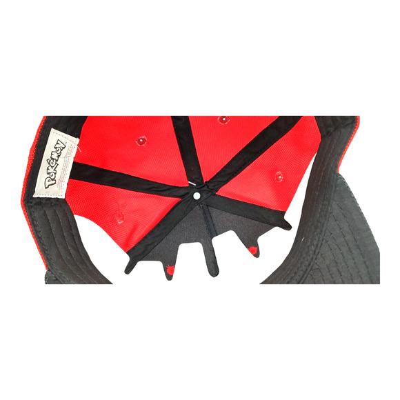 NEW Pokeball Pokemon BIOWORLD Adjustable OSFM Snapback Hat Cap Flat Black Brim - Picture 12 of 14